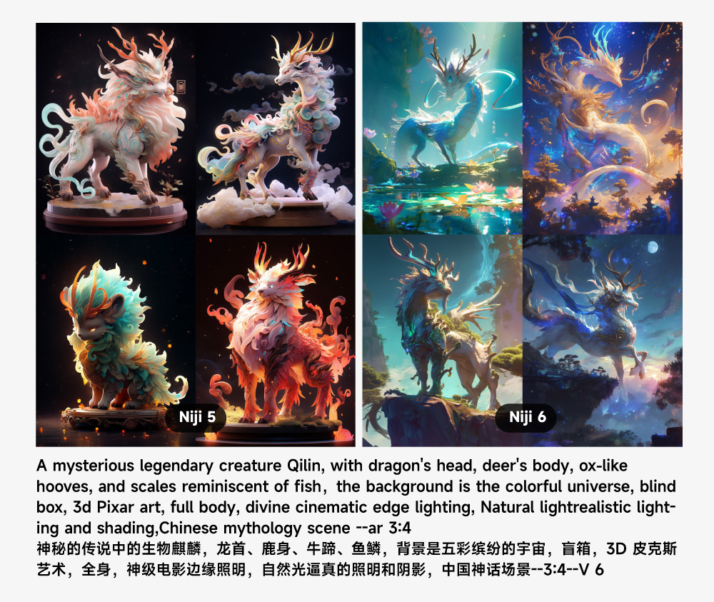 Midjourney Niji 6 重磅更新!风格全面升级,支持文本生成!